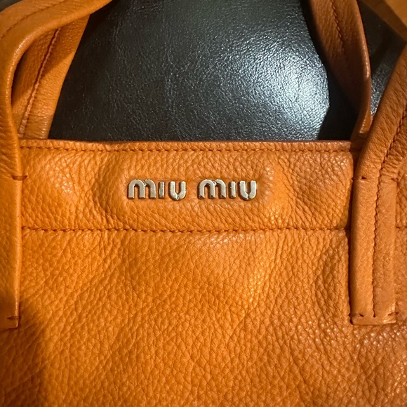 MiuMiu Orange Shoulder/Hand Bag - Picture 6 of 10